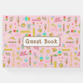 Libro de invitados de verano divertido