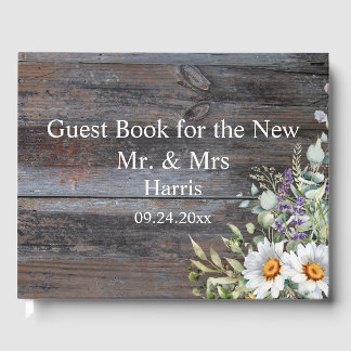 Libro de invitados de White Daisy