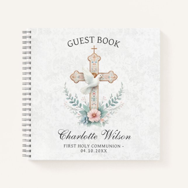 Libro de invitados de White Dove First Holly Commu (Anverso)