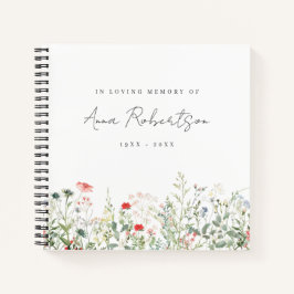 Libro de invitados de Wildflower Meadow Funeral