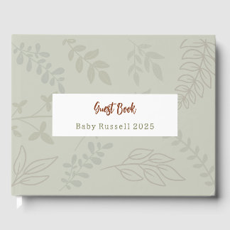 Libro de invitados de Woodland Animals Baby Shower