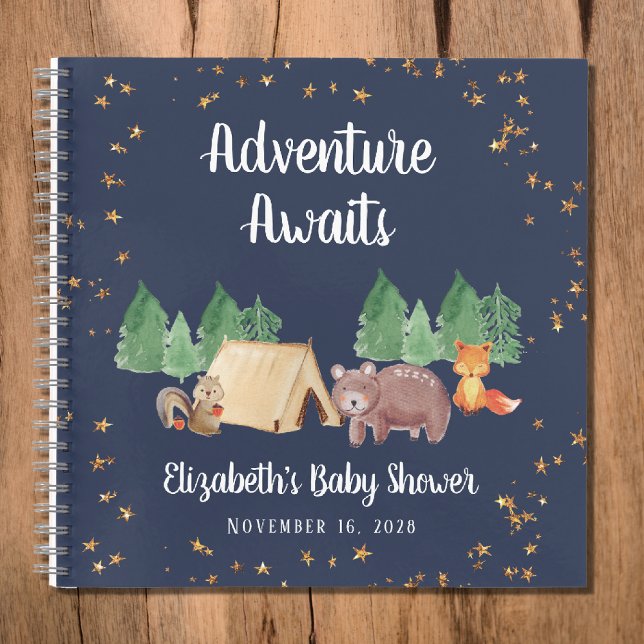Libro de invitados de Woodland Animals Baby Shower (Subido por el creador)
