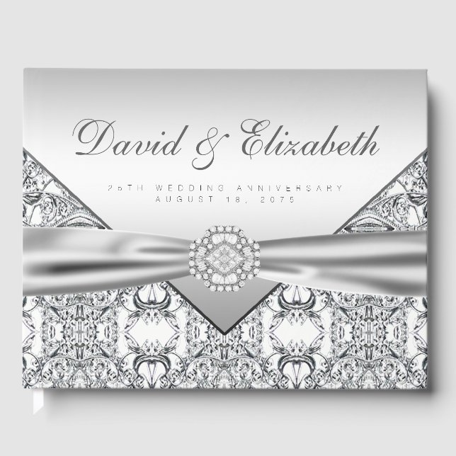 Libro de invitados del 25º aniversario de boda (Anverso)
