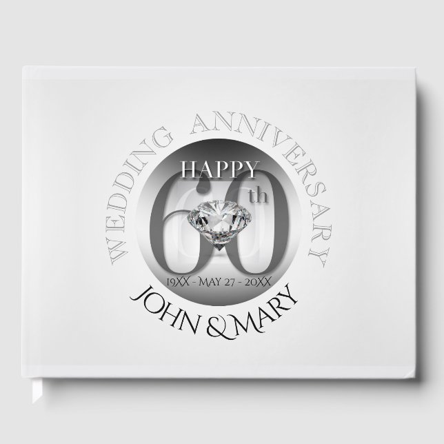 Libro de invitados del 60º aniversario del Boda Di (Anverso)