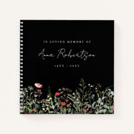 Libro de invitados del Black Wildflower Memorial S