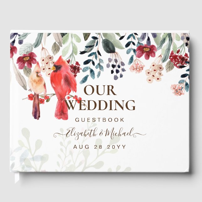 Libro de invitados del Boda de los pájaros del car (Anverso)