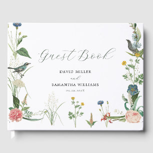 Libro de invitados del Boda de marcos de flores si