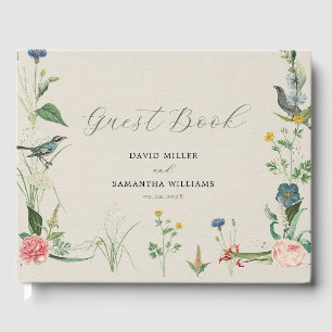 Libro de invitados del Boda de marcos de flores si
