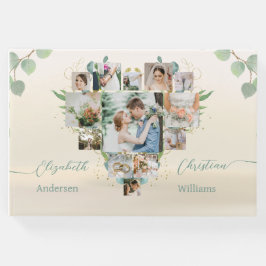 Libro de invitados del Boda del Collage de fotos d