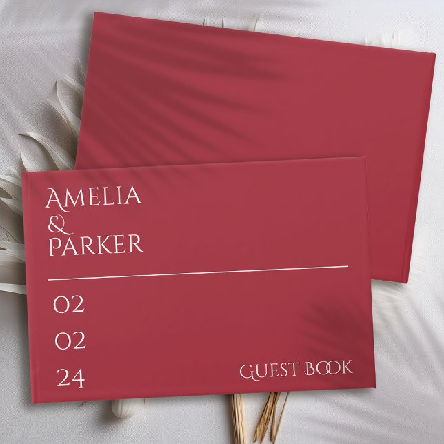 Libro de invitados del Boda Rojo de Crimson minima (Subido por el creador)