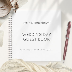 Libro de invitados del Día de la Boda Blanca Senci