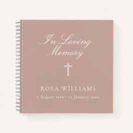 Libro de invitados del funeral del funerario de la