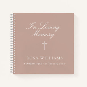 Libro de invitados del funeral del funerario de la