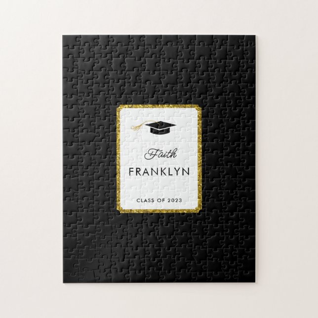 Libro de invitados del rompecabezas del Purpurina  (Vertical)