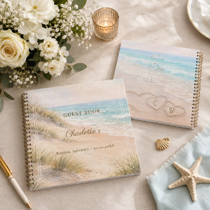 Libro de invitados Despedida de soltera playa amor