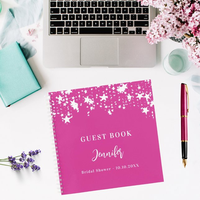 Libro de invitados ducha de novia estrellas blanca (Subido por el creador)