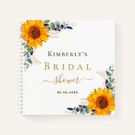 Libro de invitados ducha de novia eucalipto giraso