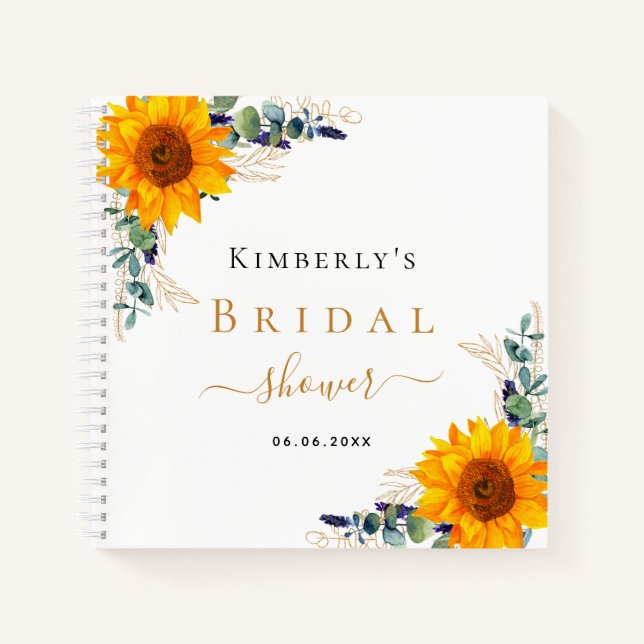Libro de invitados ducha de novia eucalipto giraso (Anverso)