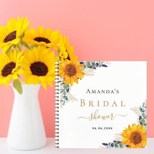Libro de invitados ducha de novia girasoles eucali (Subido por el creador)