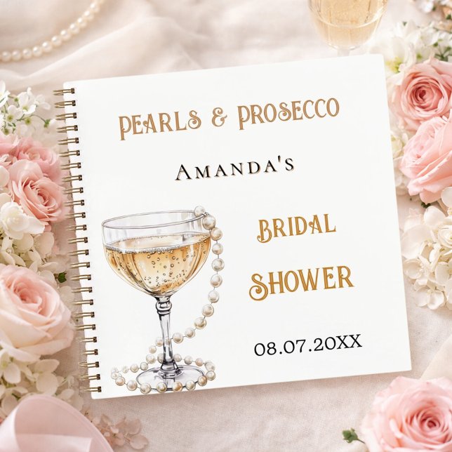 Libro de invitados ducha de novia perl prosecco (Subido por el creador)