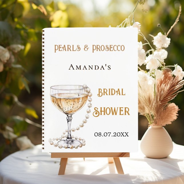Libro de invitados ducha de novia perl prosecco (Subido por el creador)