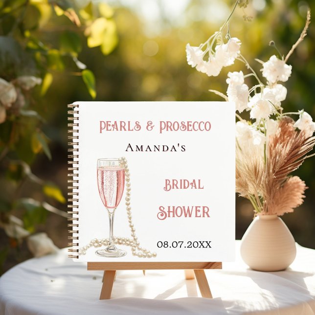 Libro de invitados ducha de novia perlas rosas pro (Subido por el creador)