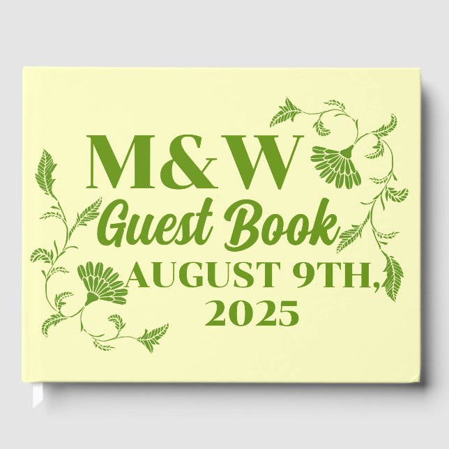 Libro de invitados Edwardian Garden Wedding (Anverso)