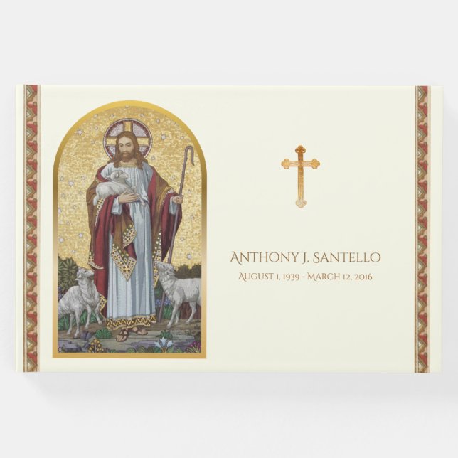 Libro de invitados en conmemoración del funeral de (Anverso)