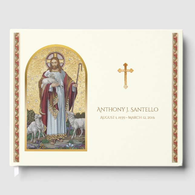 Libro de invitados en conmemoración del funeral de (Anverso)