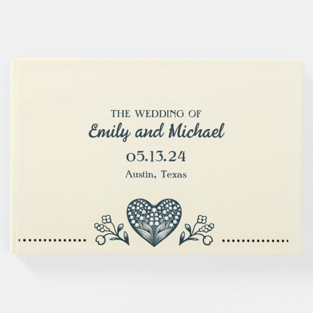 Libro de invitados Eternal Blooms (Anverso)