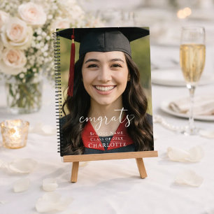 Libro de invitados fiesta de graduación foto felic