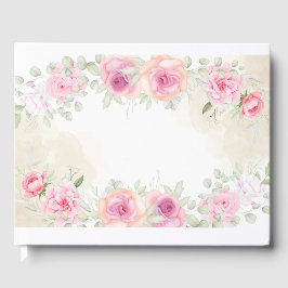 Libro de invitados floral