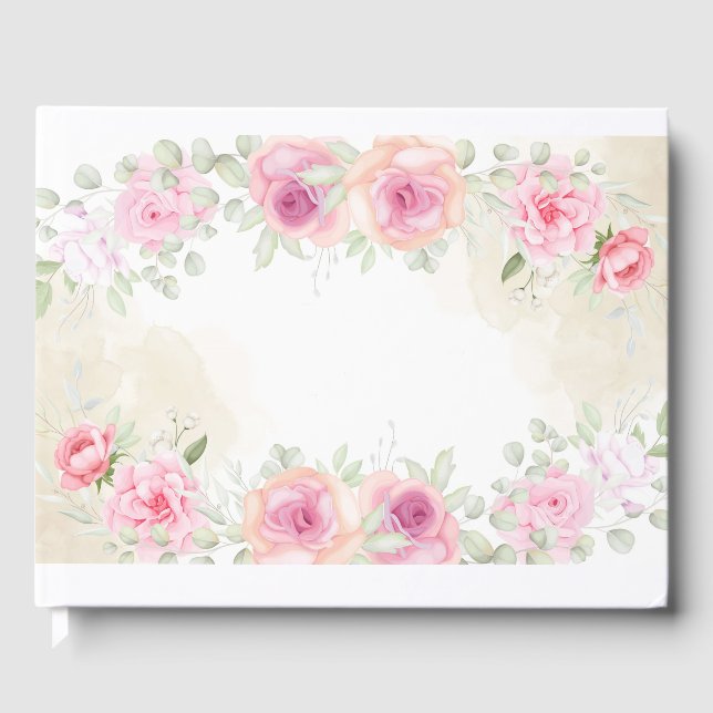 Libro de invitados floral (Anverso)