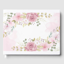 Libro de invitados floral