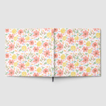 Libro de Invitados Floral Acuarela Caprichoso