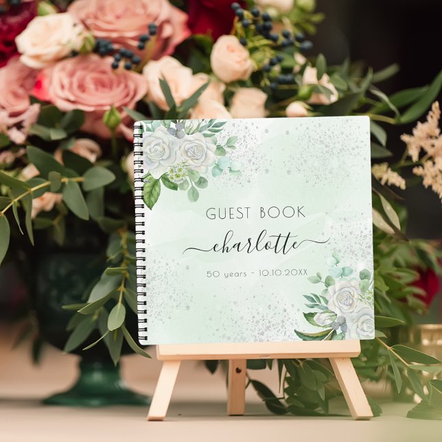 Libro de invitados floral eucalyptus green (Subido por el creador)