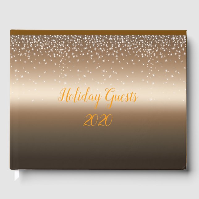 Libro de invitados Gold Shimmer (Anverso)