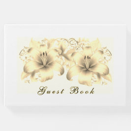 Libro de invitados Golden Lilies