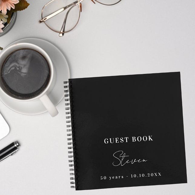 Libro de invitados, hombre blanco y negro (Subido por el creador)