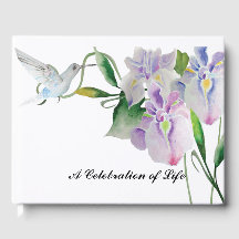 Libro de invitados Hummingbird & Iris