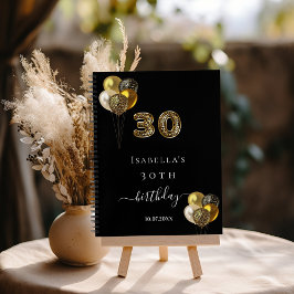 Libro de invitados impresión de leopardo de oro ne