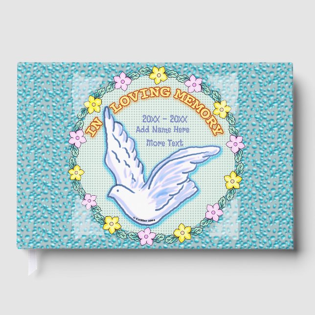 Libro de invitados "In Loving Memory Memorial" (Anverso)