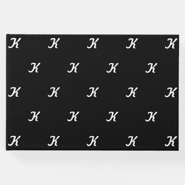 Libro de invitados inicial (blanco y negro) (Anverso)