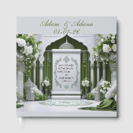 Libro de invitados islámico personalizado para bod