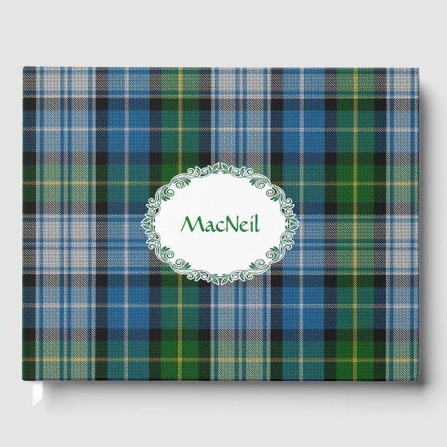 Libro de invitados MacNeil Tartan Plaid (Anverso)