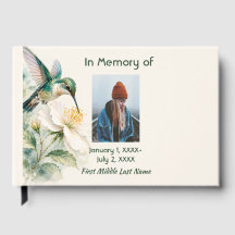Libro de Invitados Memorial Colibrí Flores de Lava