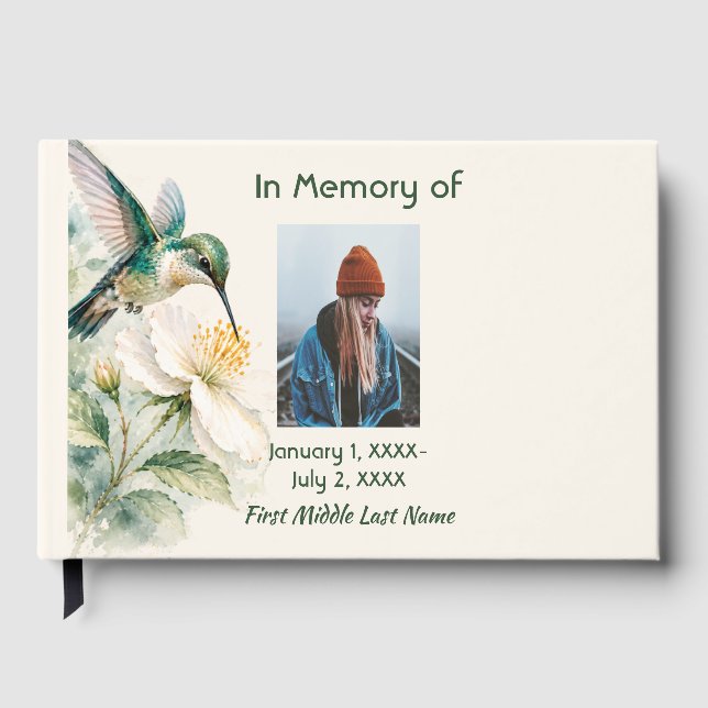Libro de Invitados Memorial Colibrí Flores de Lava (Anverso)