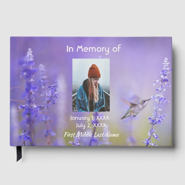 Libro de Invitados Memorial Colibrí Flores de Lava (Anverso)