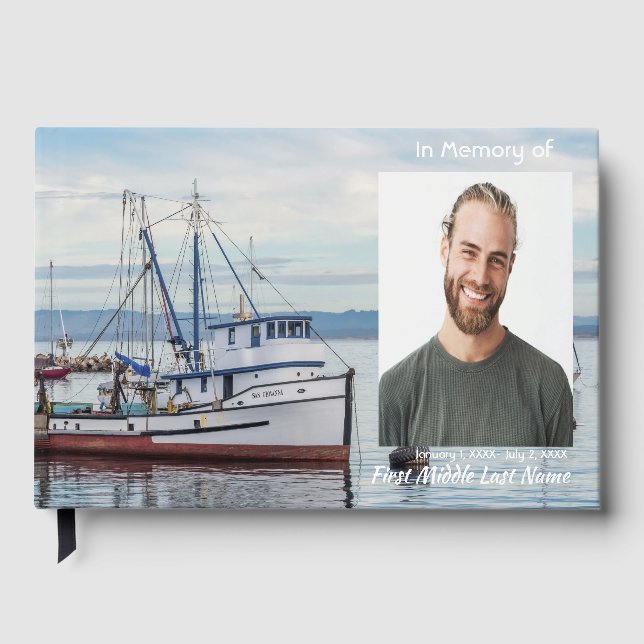 Libro de Invitados Memorial Pescador Pesca Peces (Anverso)
