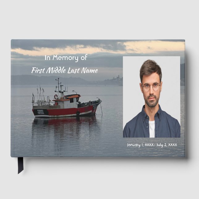 Libro de Invitados Memorial Pescador Pesca Peces (Anverso)